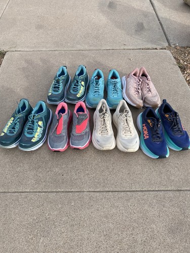 Womenâs HOKA RUNNING SHOES SIZE 8 Lot 