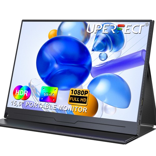 NUEVOS UPERFECT 15.6" Portable Monitor 1080P Full HD HDR Screen For Computer Laptop PC
