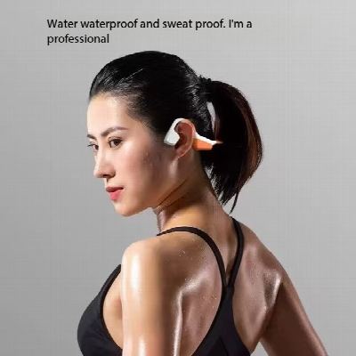 Auriculares inalámbricos de diadema I18pro blancos/naranjas de 5.3 pulgadas, TWS, deportivos con cancelación de ruido y micrófono LED JL HiFi